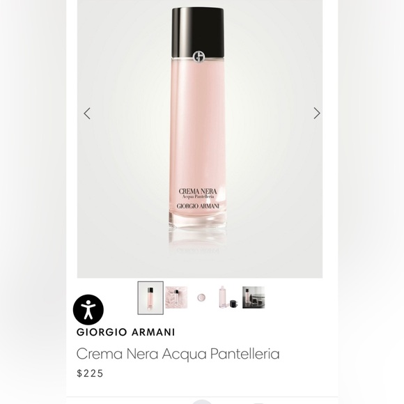 Giorgio Armani Cream Nera Acqua Pantelleria Hydra Plumping Treatment Lotion 30ml - Picture 2 of 2